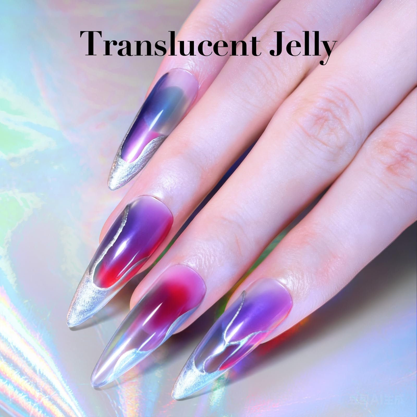 AZUREBEAUTY dried flowers image shows decorative accents for nail art