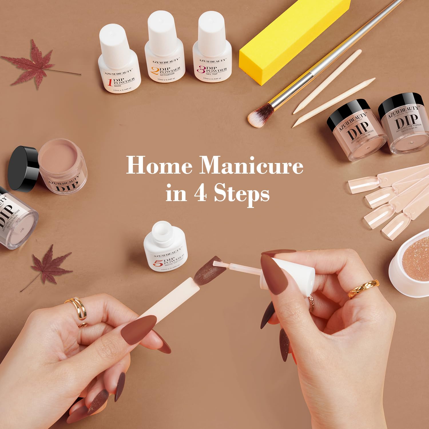 AZUREBEAUTY fall nude shades swatches highlight color depth for natural-look nail art.