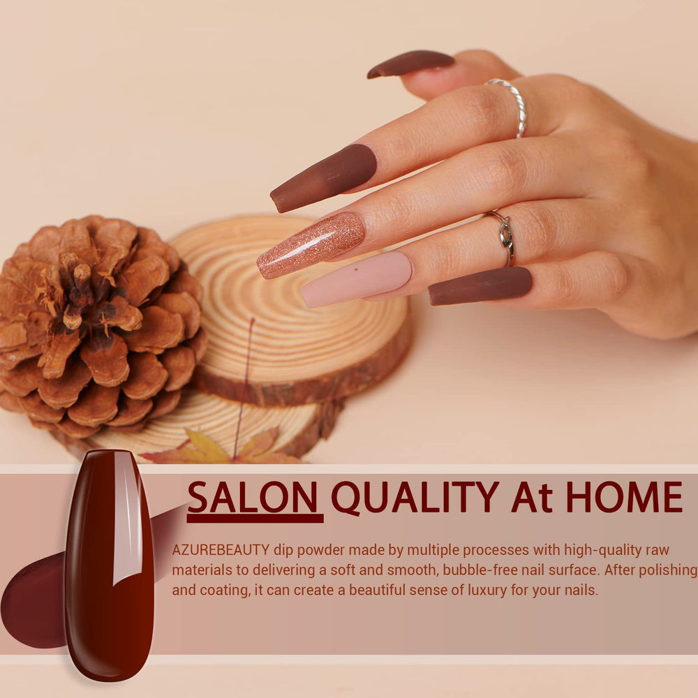 AZUREBEAUTY long-lasting color with gloss and chip resistance for everyday wear.