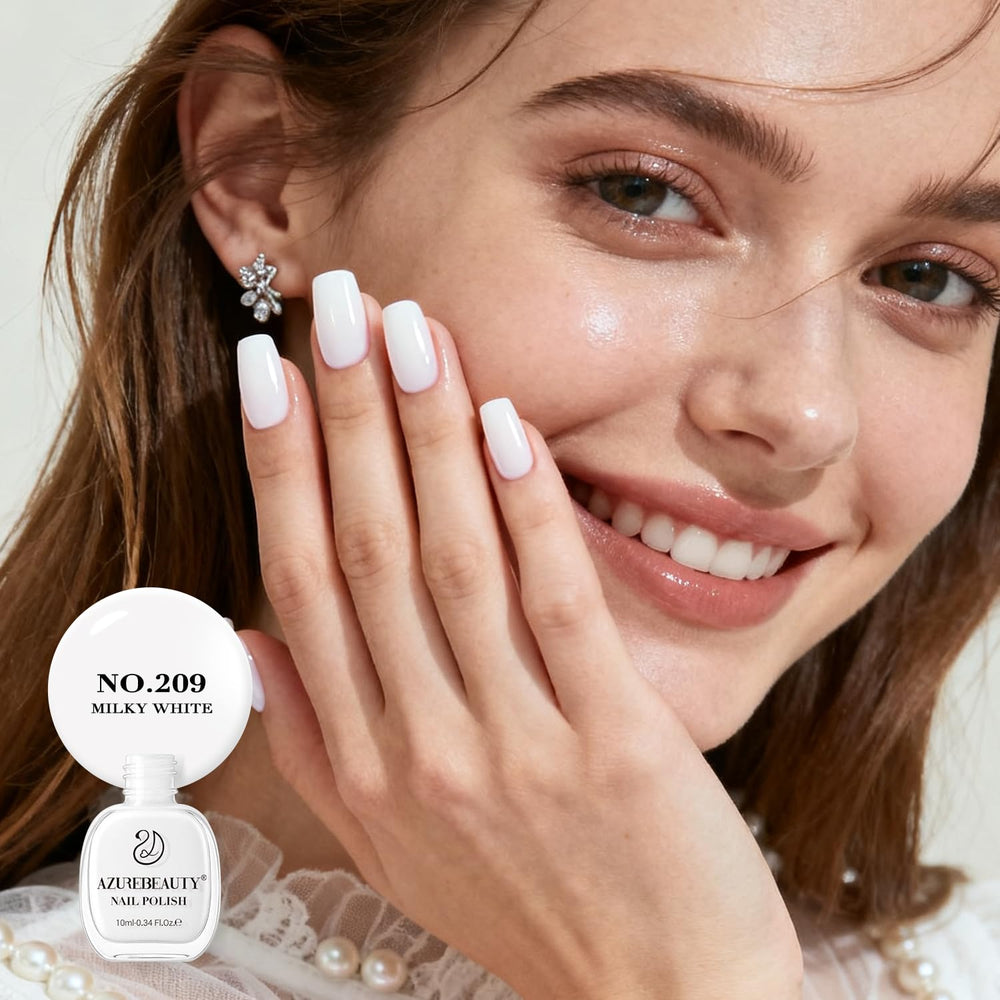 AzureBeauty Milky White long-lasting wear inferred for up to seven days.
