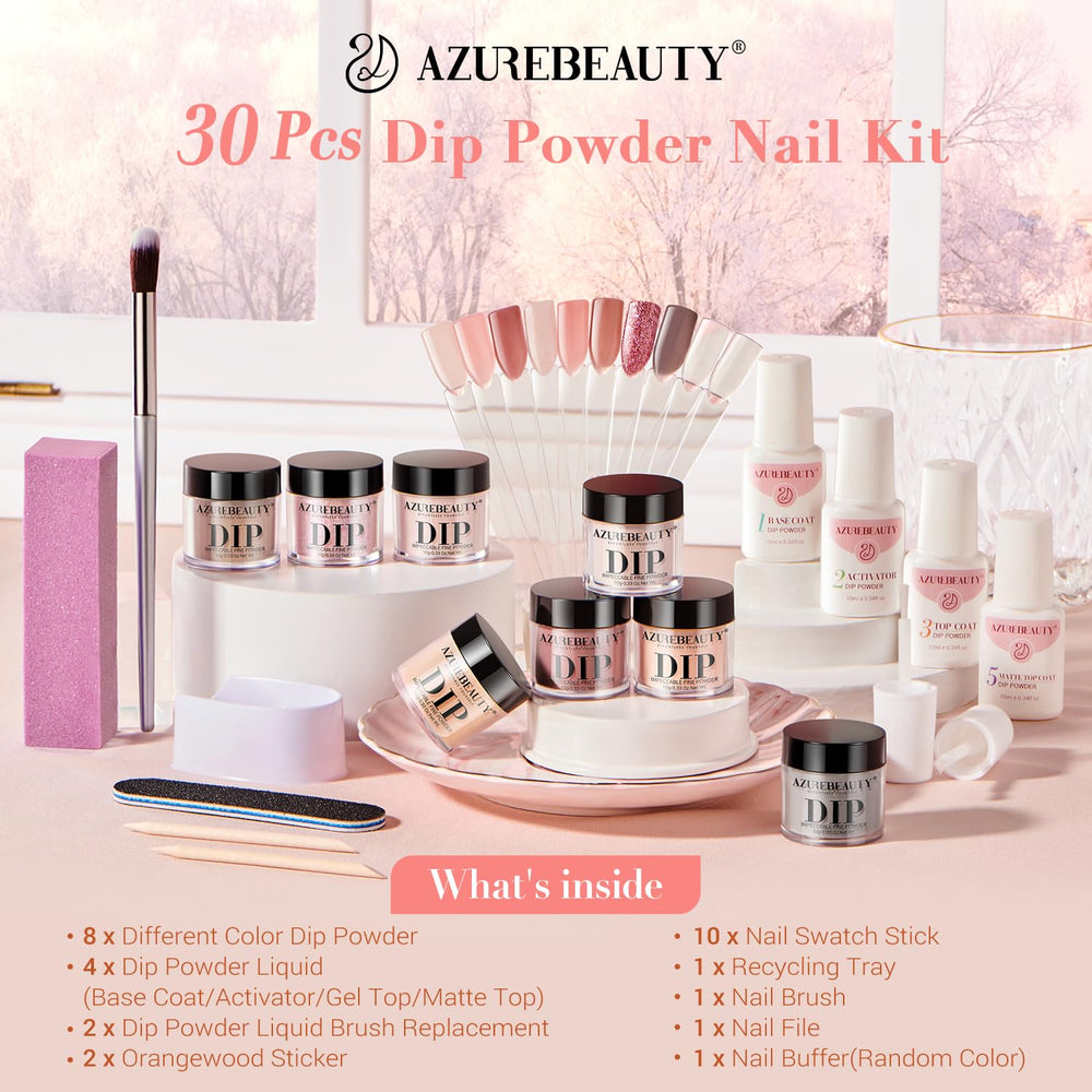 AZUREBEAUTY nail file and polishing block for shaping.
