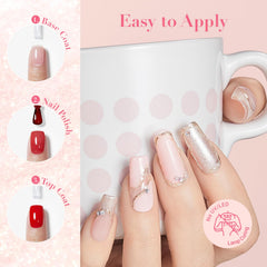 AZUREBEAUTY nude shade bottle highlights natural-looking manicure