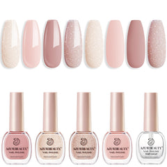 AZUREBEAUTY nail polish set packaging shown in premium box for at-home manicures