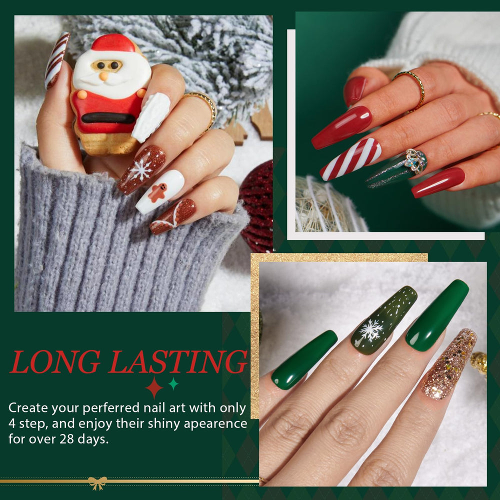 AZUREBEAUTY no-lamp-needed formula dries quickly for convenient DIY nails.