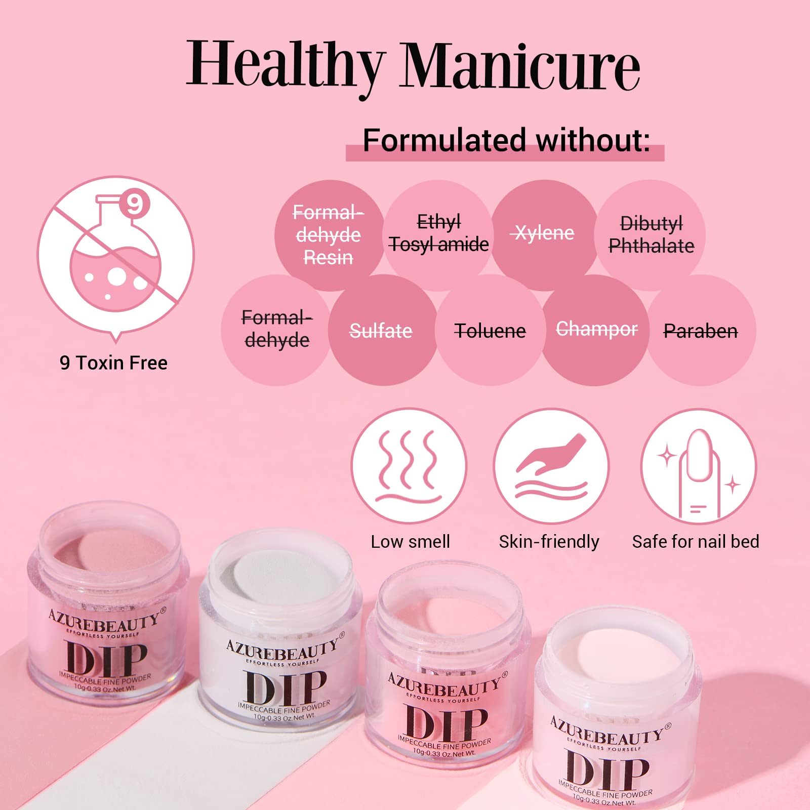 AZUREBEAUTY quick start guide helps you begin DIY nails quickly.
