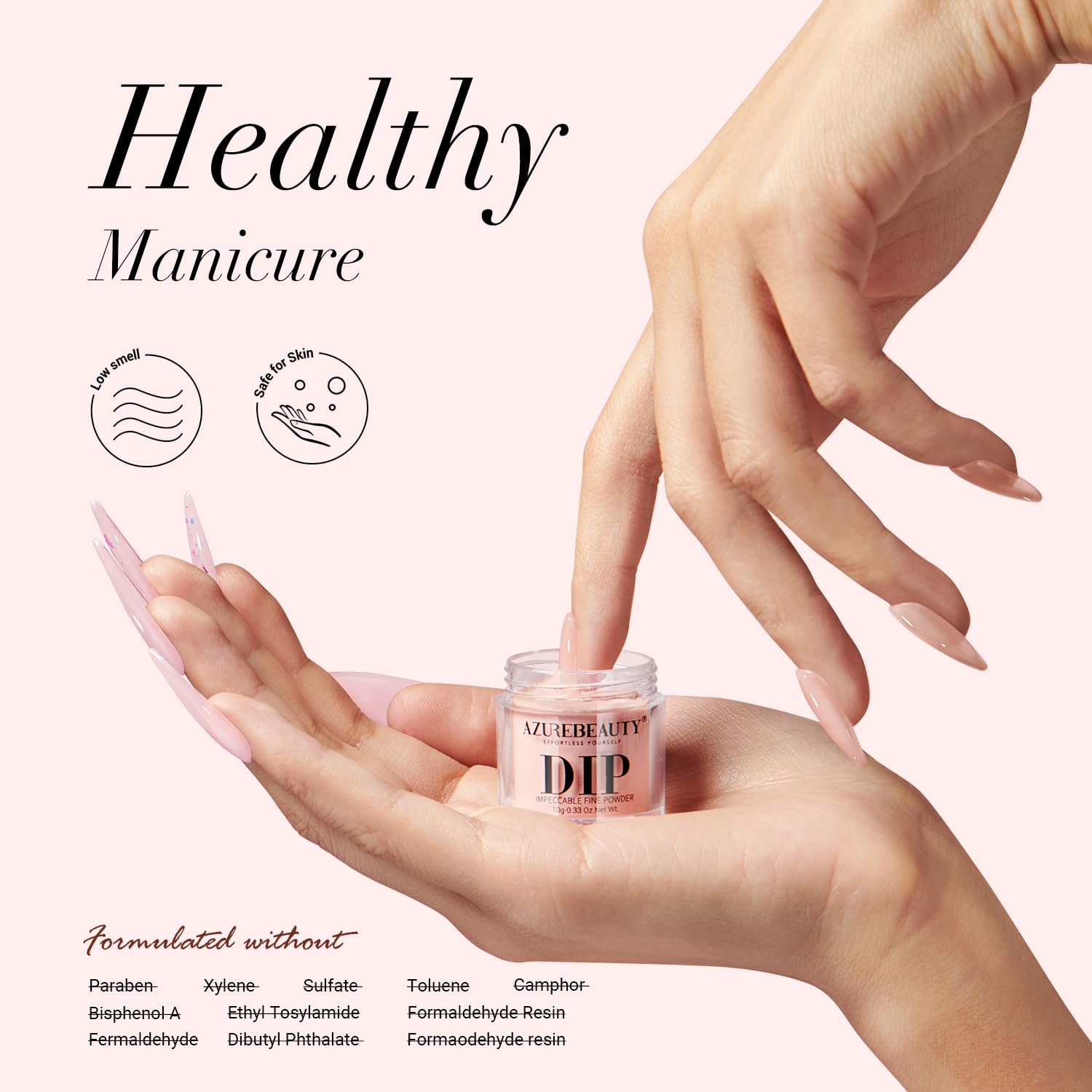 AZUREBEAUTY quick start guide — beginner-friendly instructions for fast dipping nails.