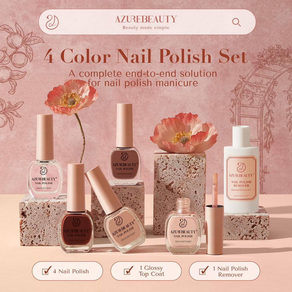 AZUREBEAUTY vegan-nail-polish-formula with plant-based ingredients for nourished nails
