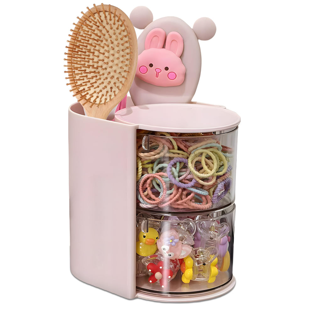 Organizador Azurphoric giratorio para accesorios de cabello y maquillaje