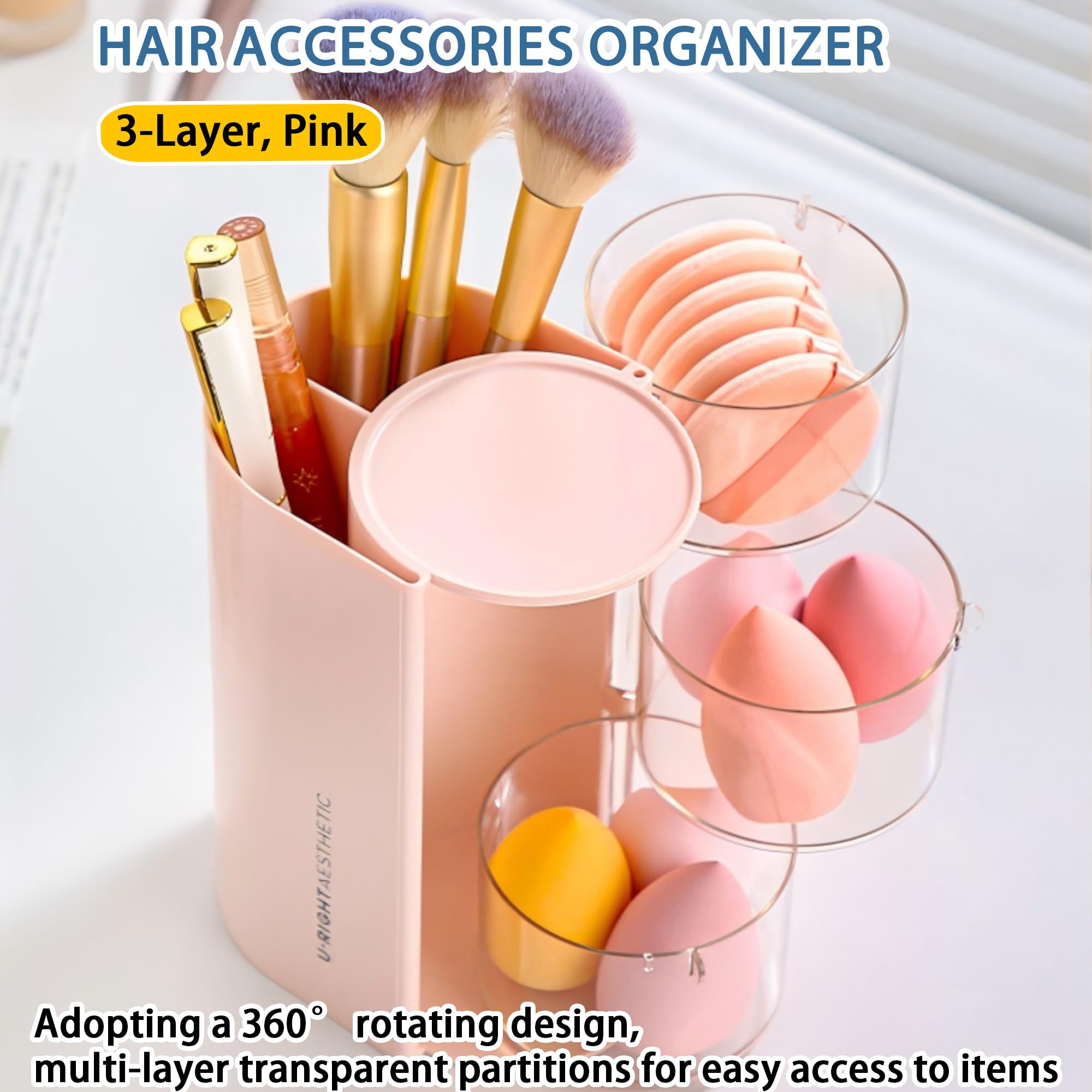 Azurphoric powder puff quick-access pocket keeps essentials ready.