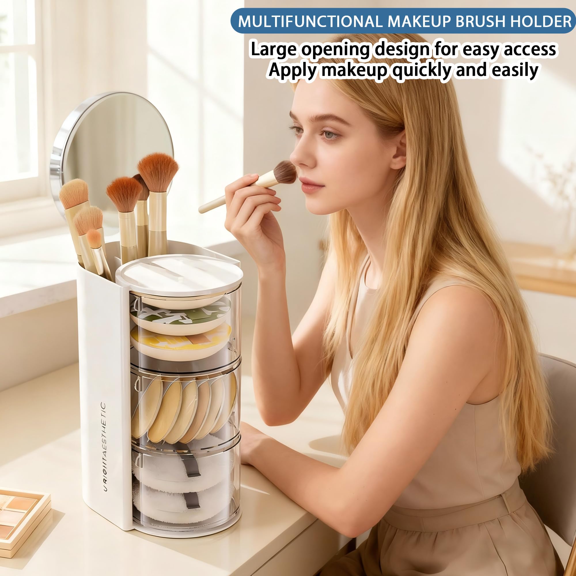 Azurphoric space-saving design clears vanity countertops and shelves