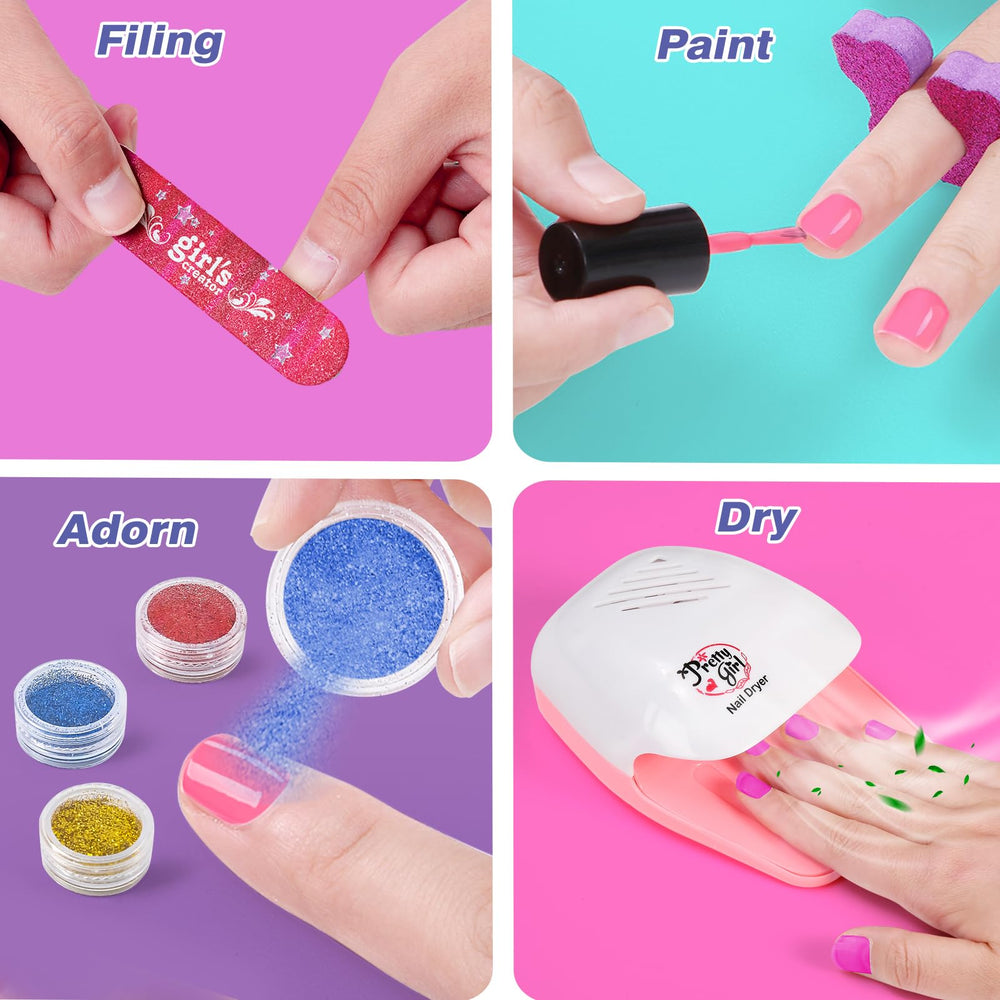 B Bascolor Spa party supplies ready for sleepovers and shared nail sessions.