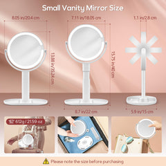 B Beauty Planet 360-degree rotating mirror in use