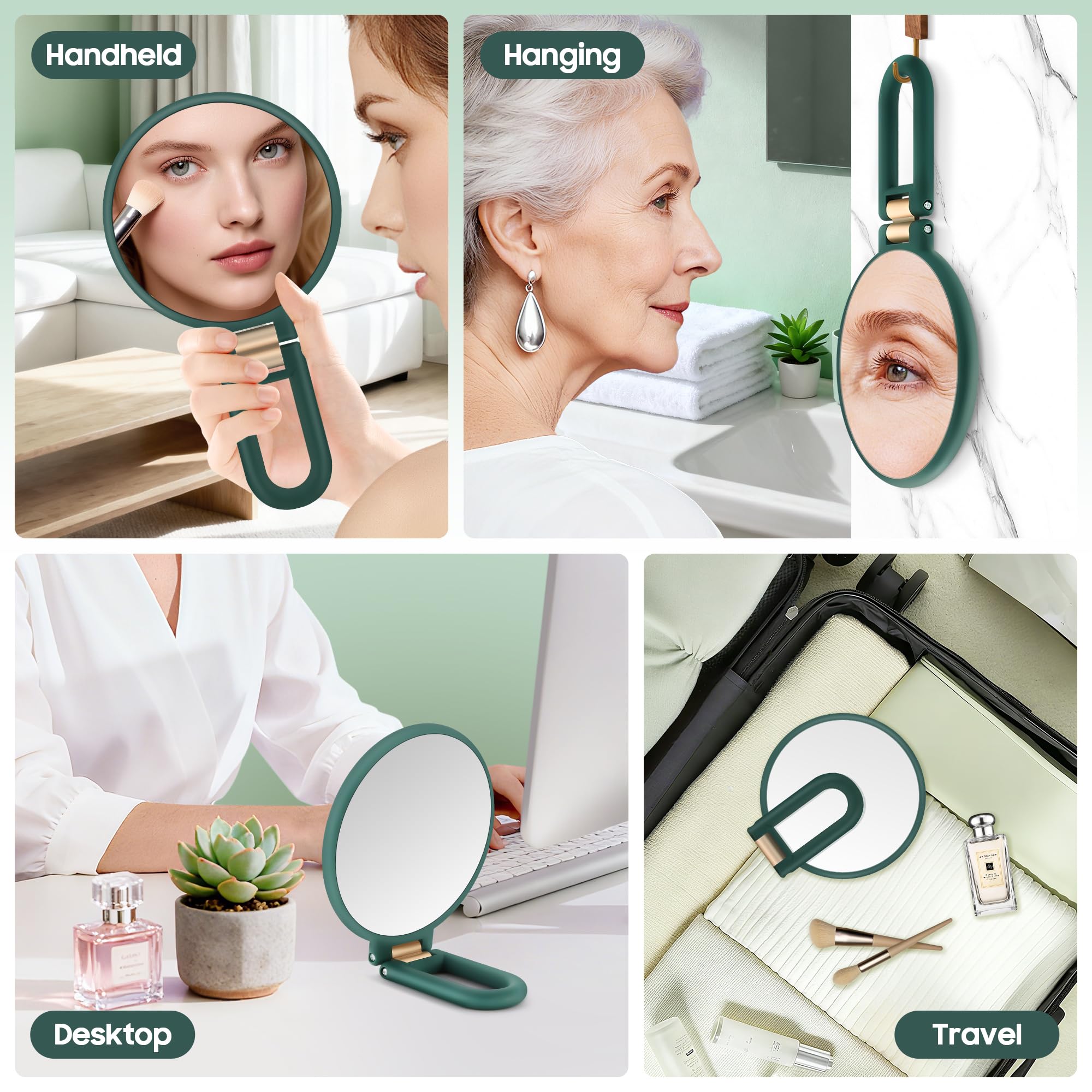 B Beauty Planet double-sided mirror 1x and 40x for versatile detail checks.