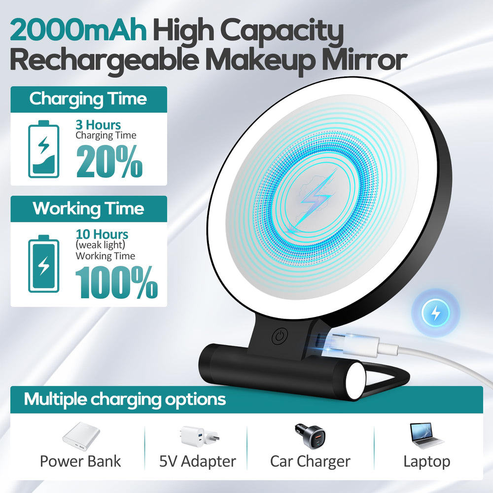 B Beauty Planet portable travel mirror fits in bag for on-the-go beauty routines
