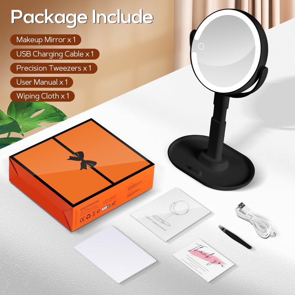 B Beauty Planet compact, travel-ready mirror with detachable sections.