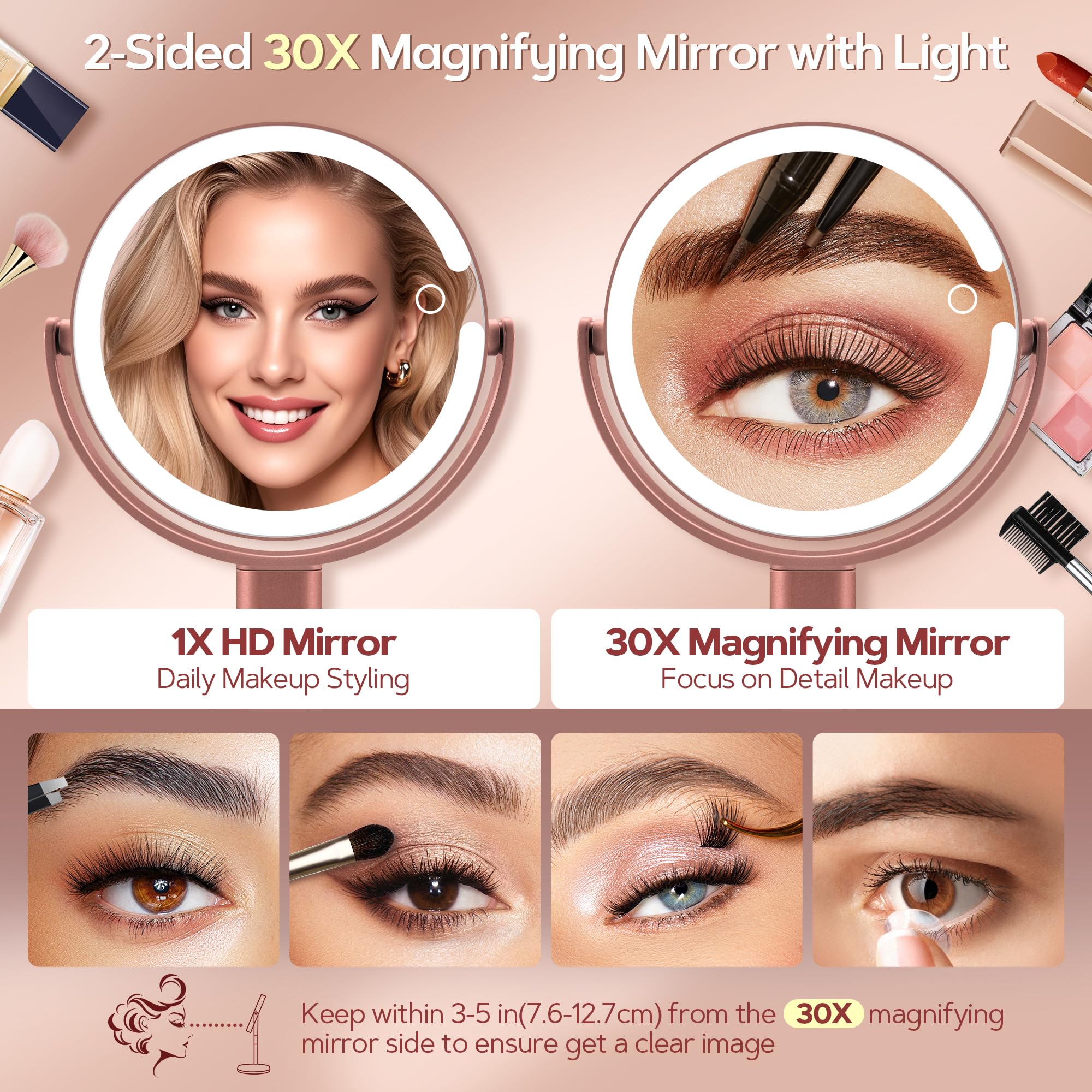 B Beauty Planet precision tweezers included for brow and lash detailing