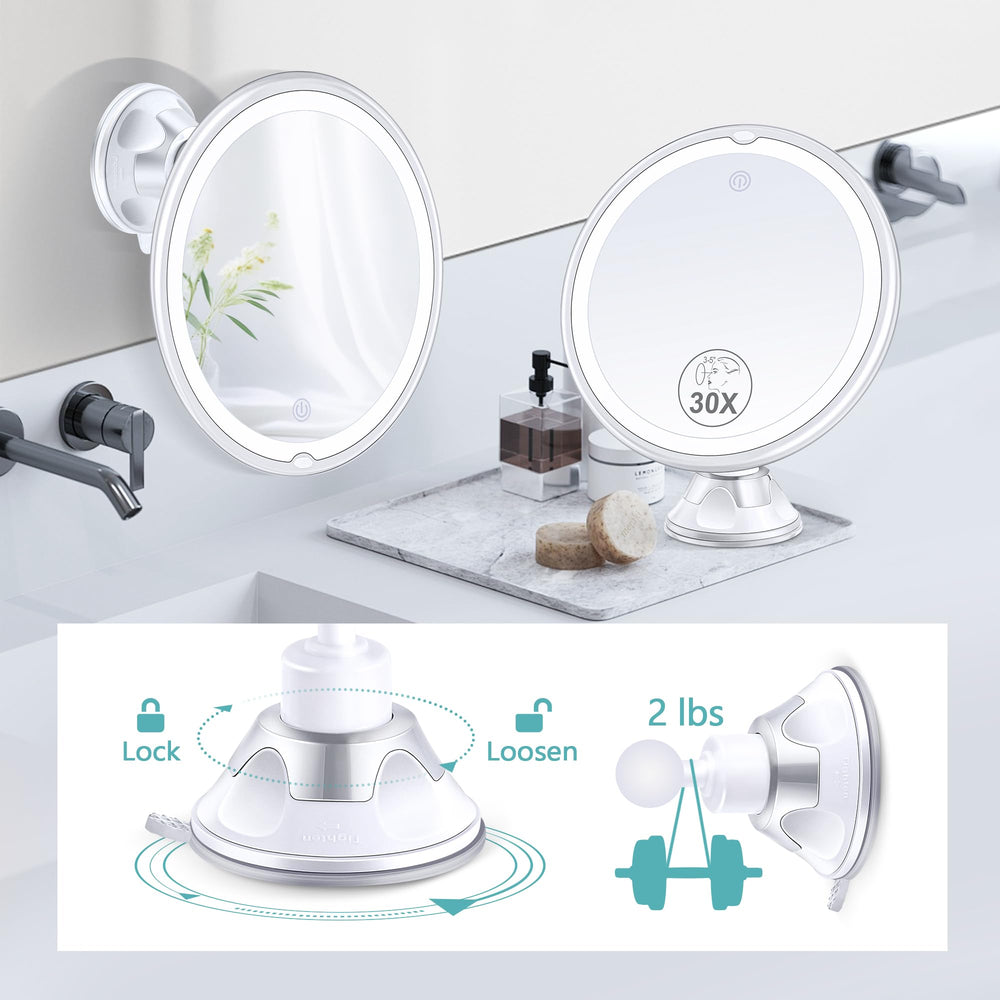 B Beauty Planet strong suction cup attaches securely to smooth surfaces.