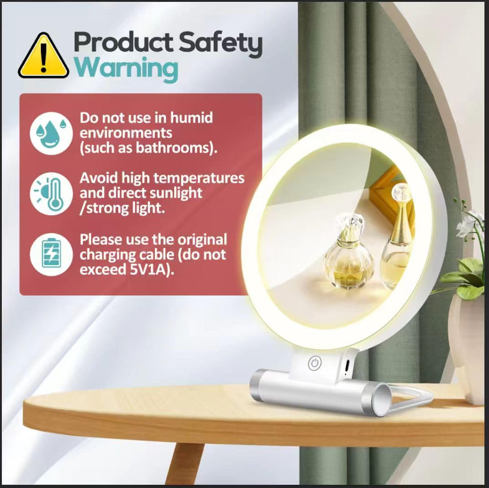 B Beauty Planet travel friendly mirror fits in a bag.