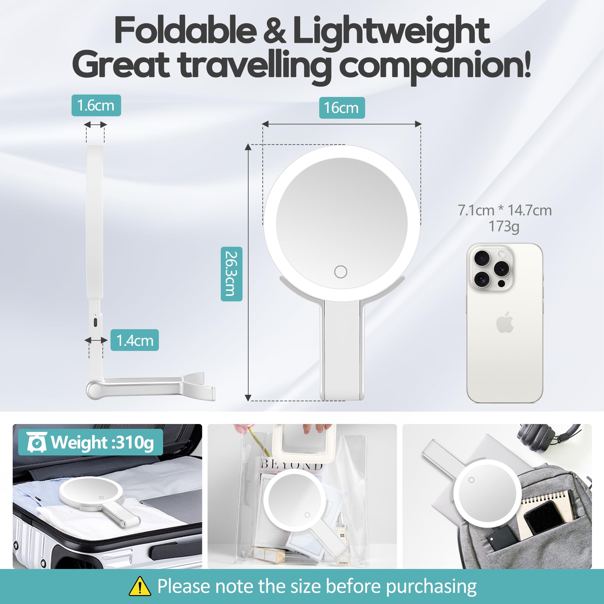 B Beauty Planet LED lighting panel provides three colors for different settings