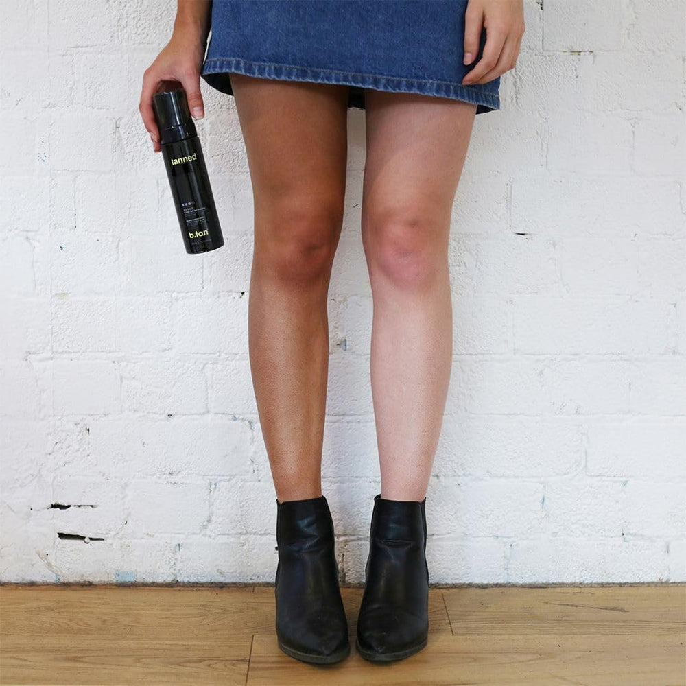 B.TAN Besties Bundle travel kit fits in a bag for on-the-go touch-ups.
