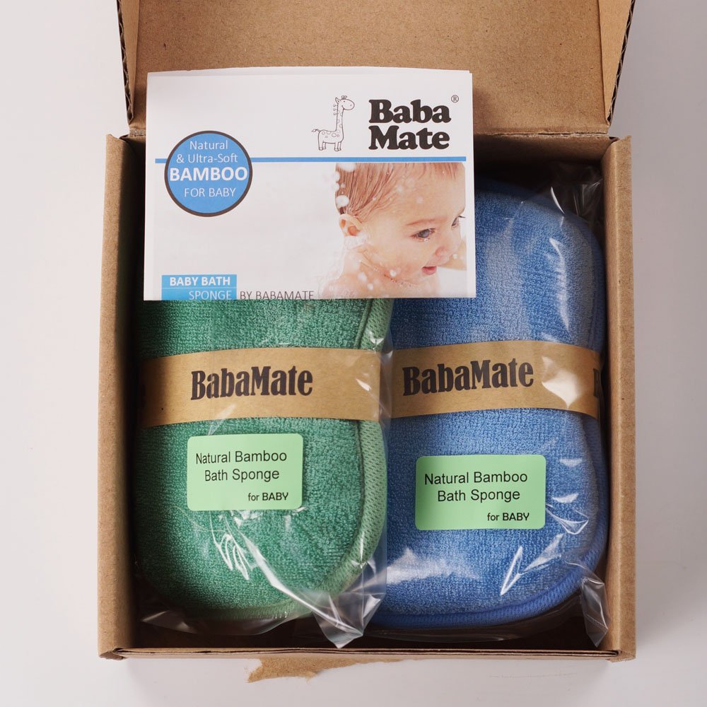 BabaMate baby bath sponge gift-registry-ready for showers and practical use