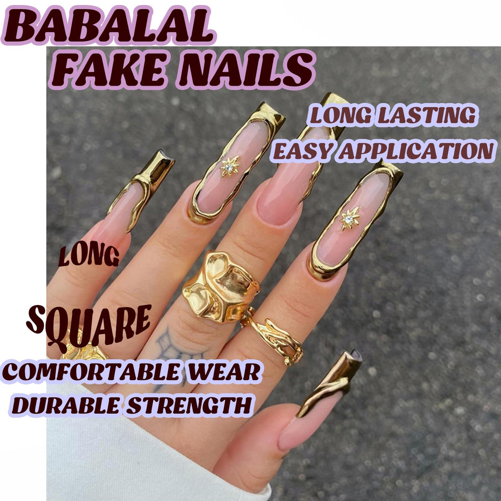 BABALAL Nails long-square tips offer natural fit and comfort