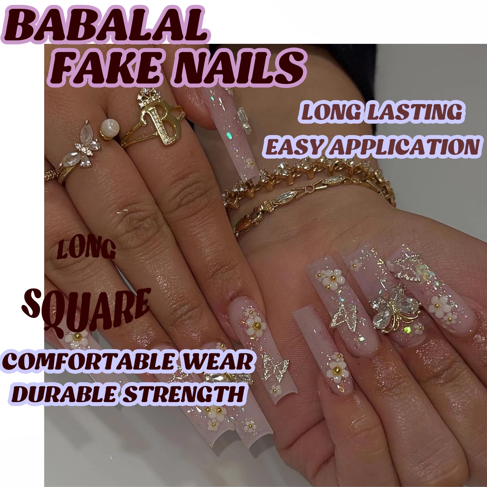 BABALAL nail set packaged for versatile sizing and fit.