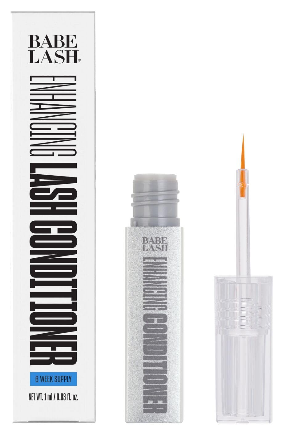 Babe Lash Enhancing Conditioner bottle highlighting hydrating lash serum for healthier-looking lashes