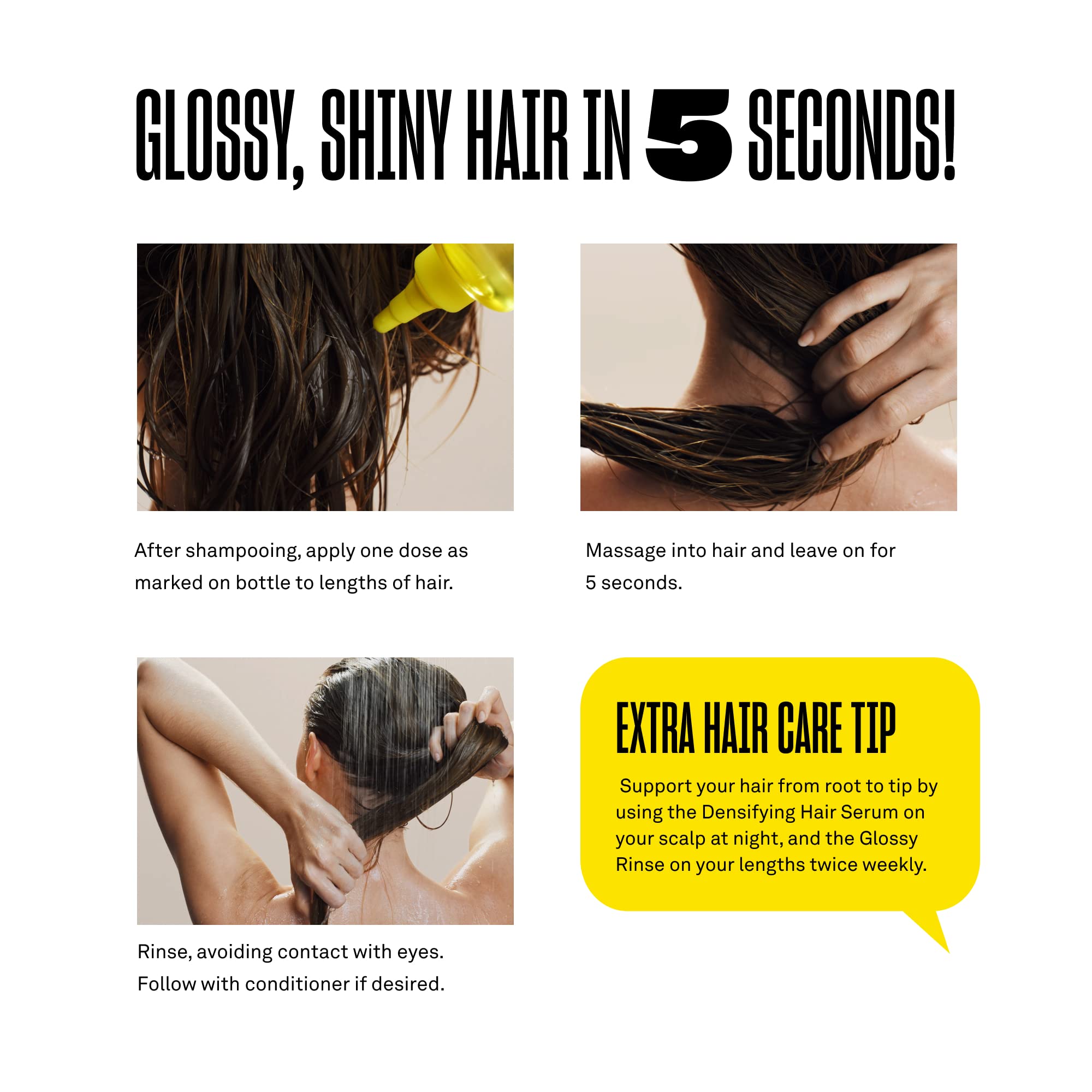 BABE ORIGINAL Babe Locks Glossy Rinse application massage to five seconds boosts smoothness
