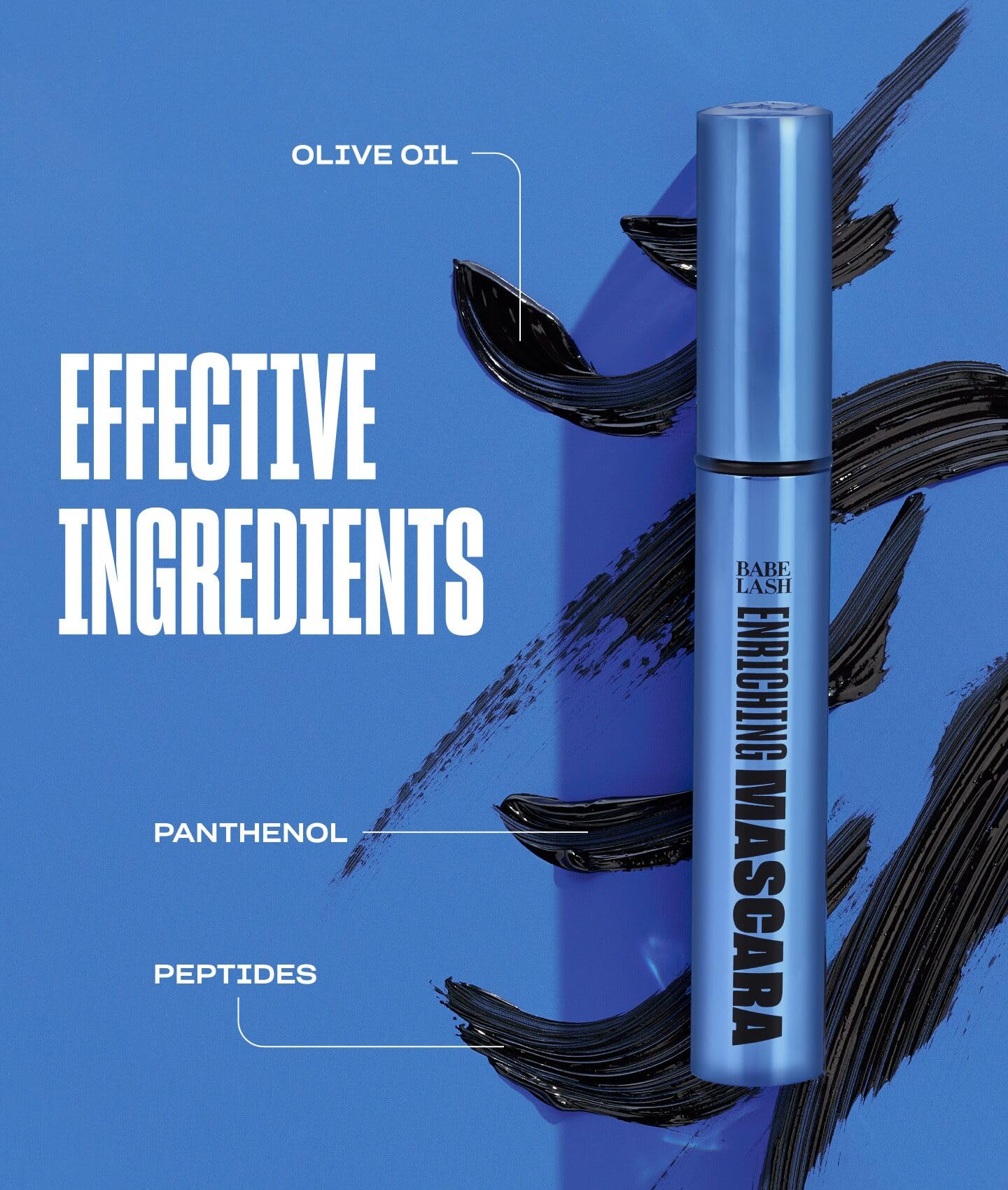 Babe Original Enriching Mascara no-clump buildable volume across lashes