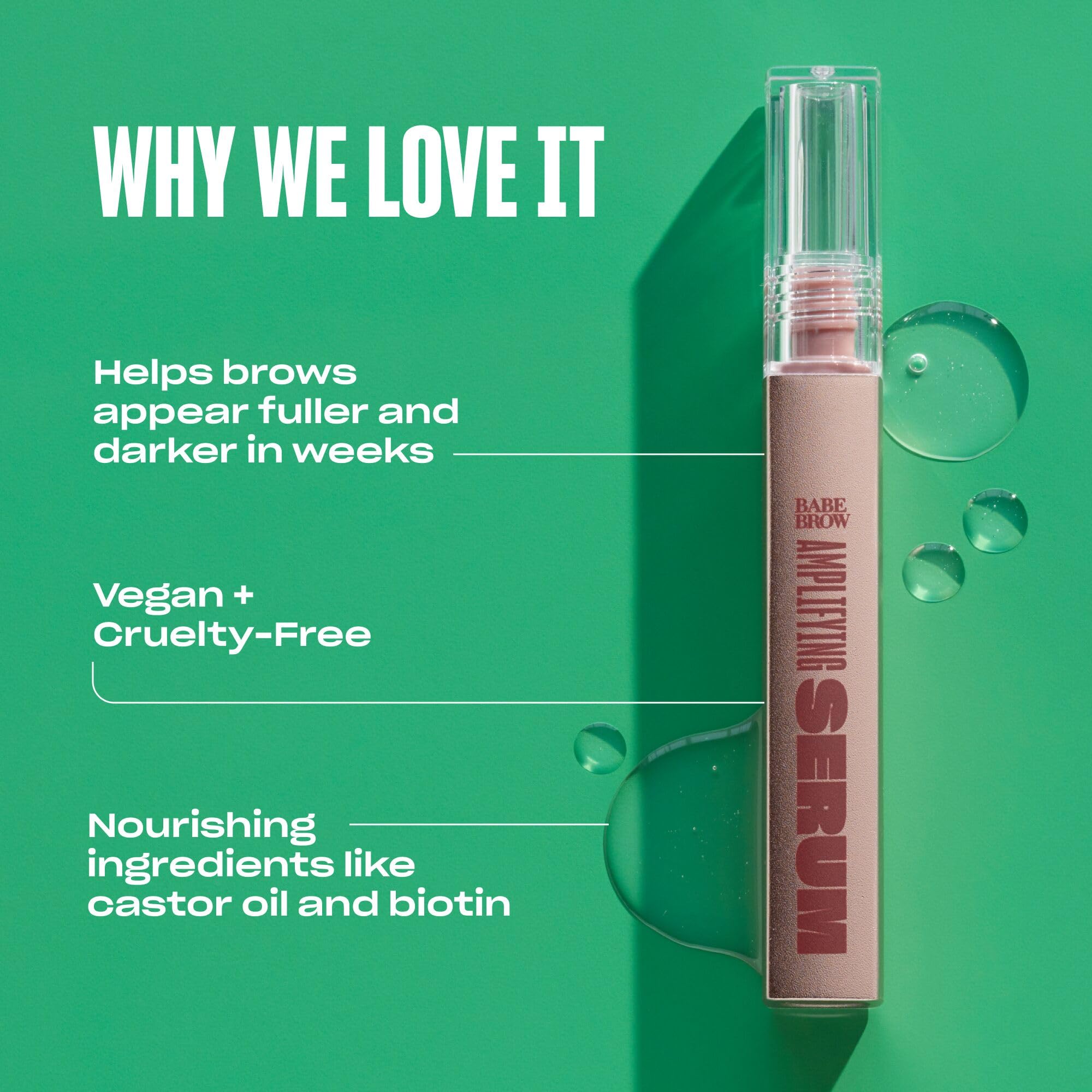 Babe Original Eyebrow Serum daily-use on clean brows fits busy mornings.