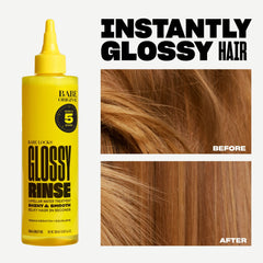 BABE ORIGINAL Glossy Rinse packaging features a 500 mL bottle
