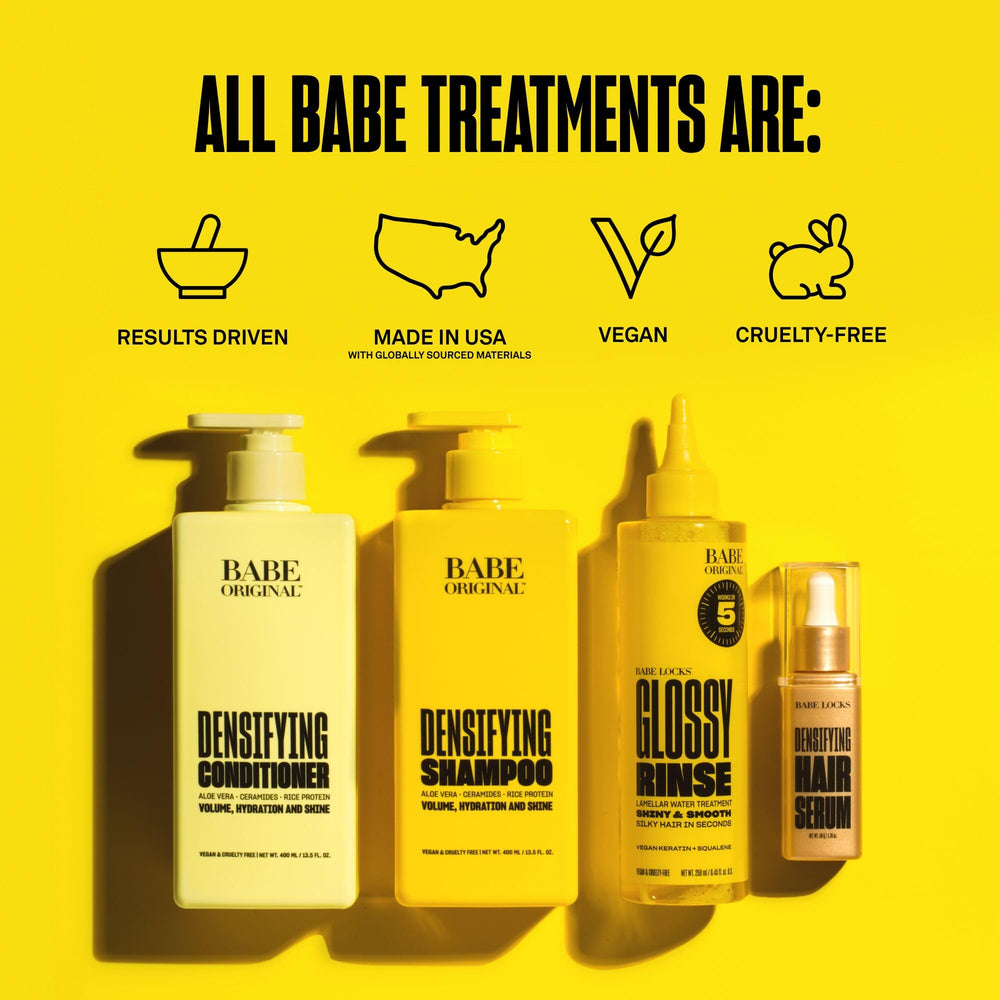 BABE ORIGINAL Locks Densifying Serum biotin, keratin, and argan oil for hair nourishment