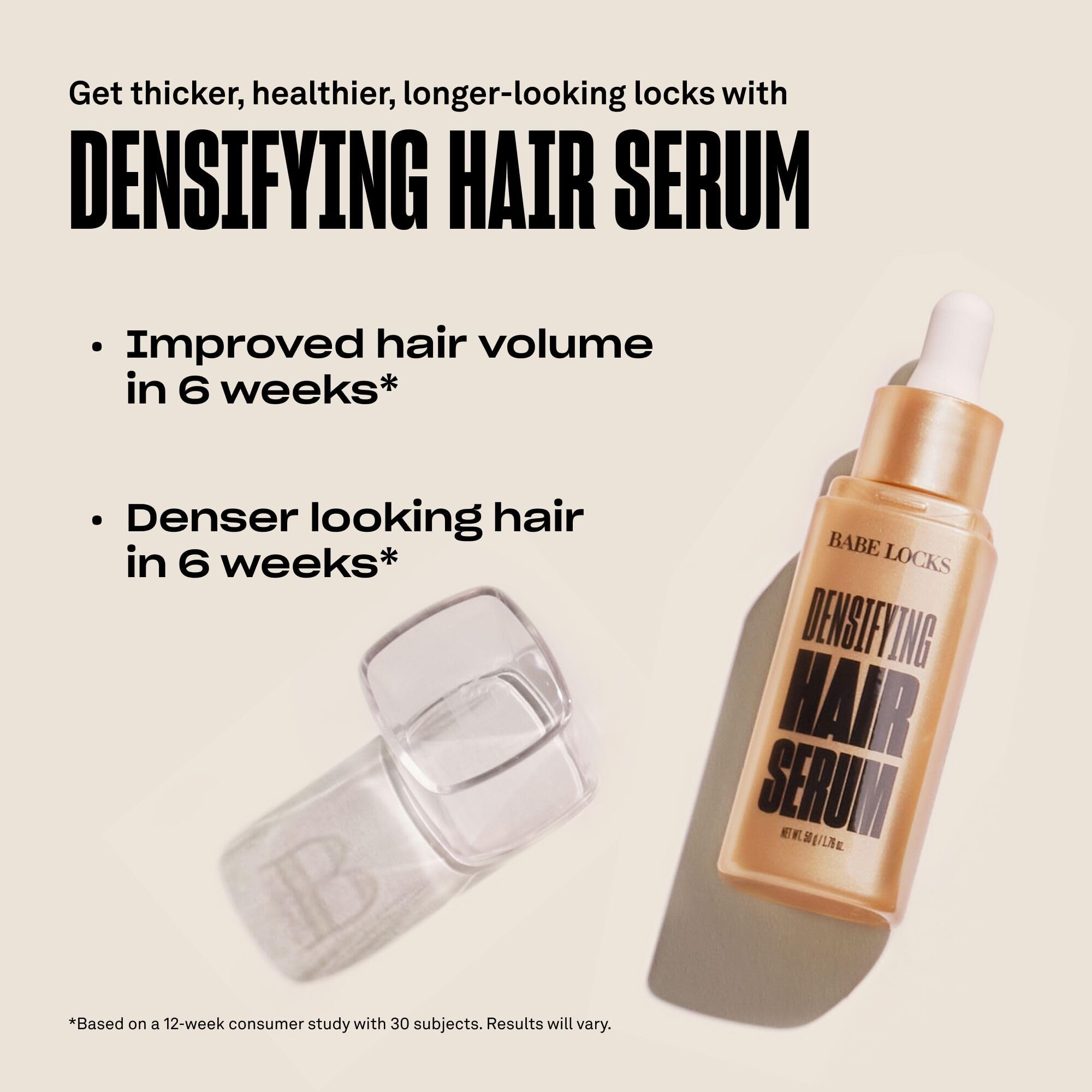 BABE ORIGINAL Locks Densifying Serum pipette application demonstrates precise dosing