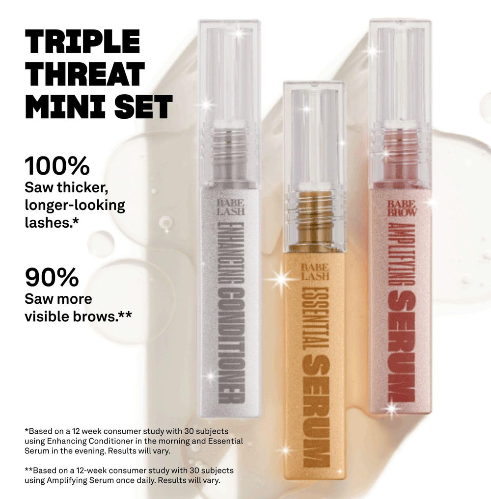 BABE ORIGINAL travel size mini set box conveys compact, on-the-go care.