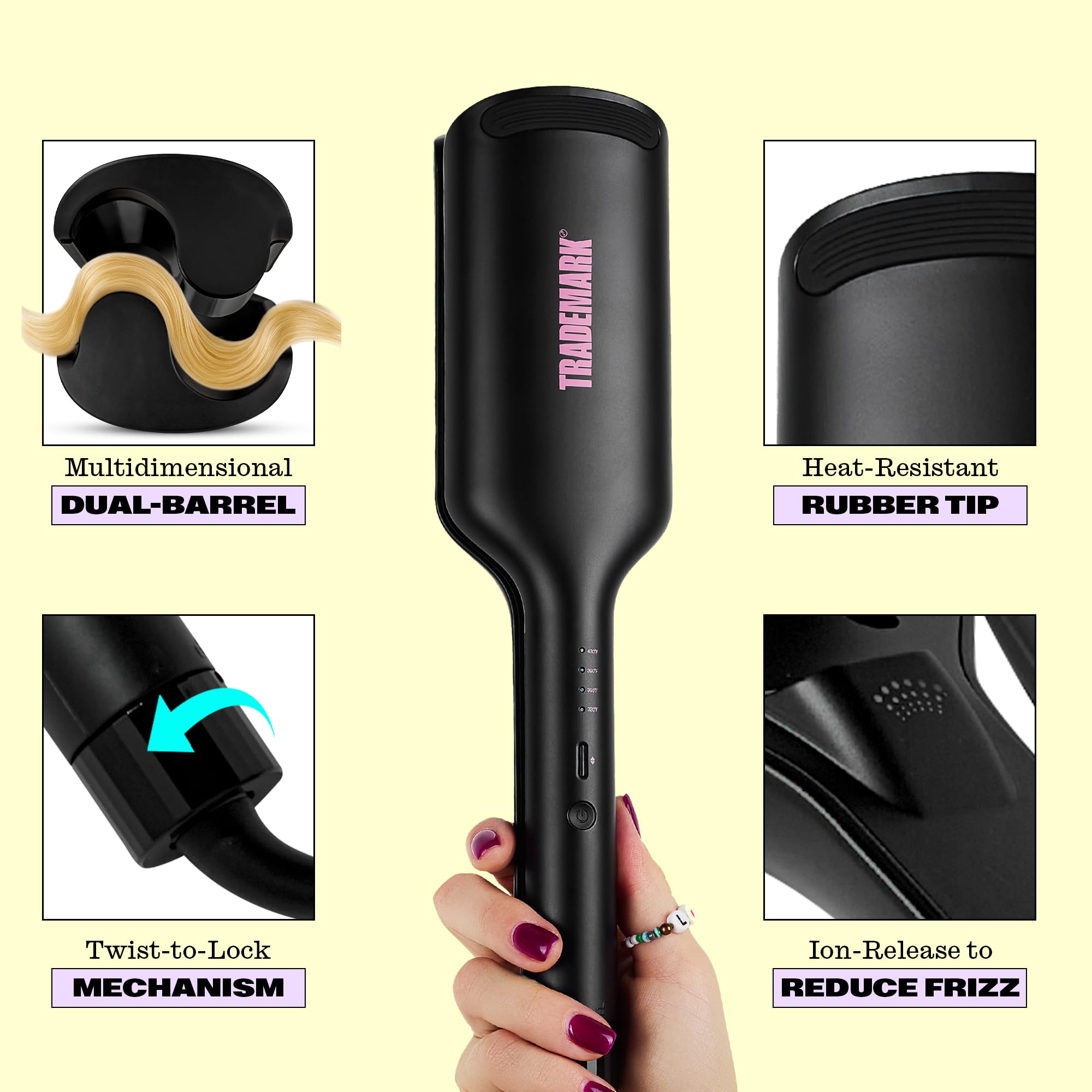 Babe Waves X suits all hair types for customizable waves