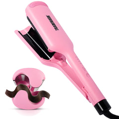Babe Waves X dual-barrel hair waver for fast, textured beachy waves.