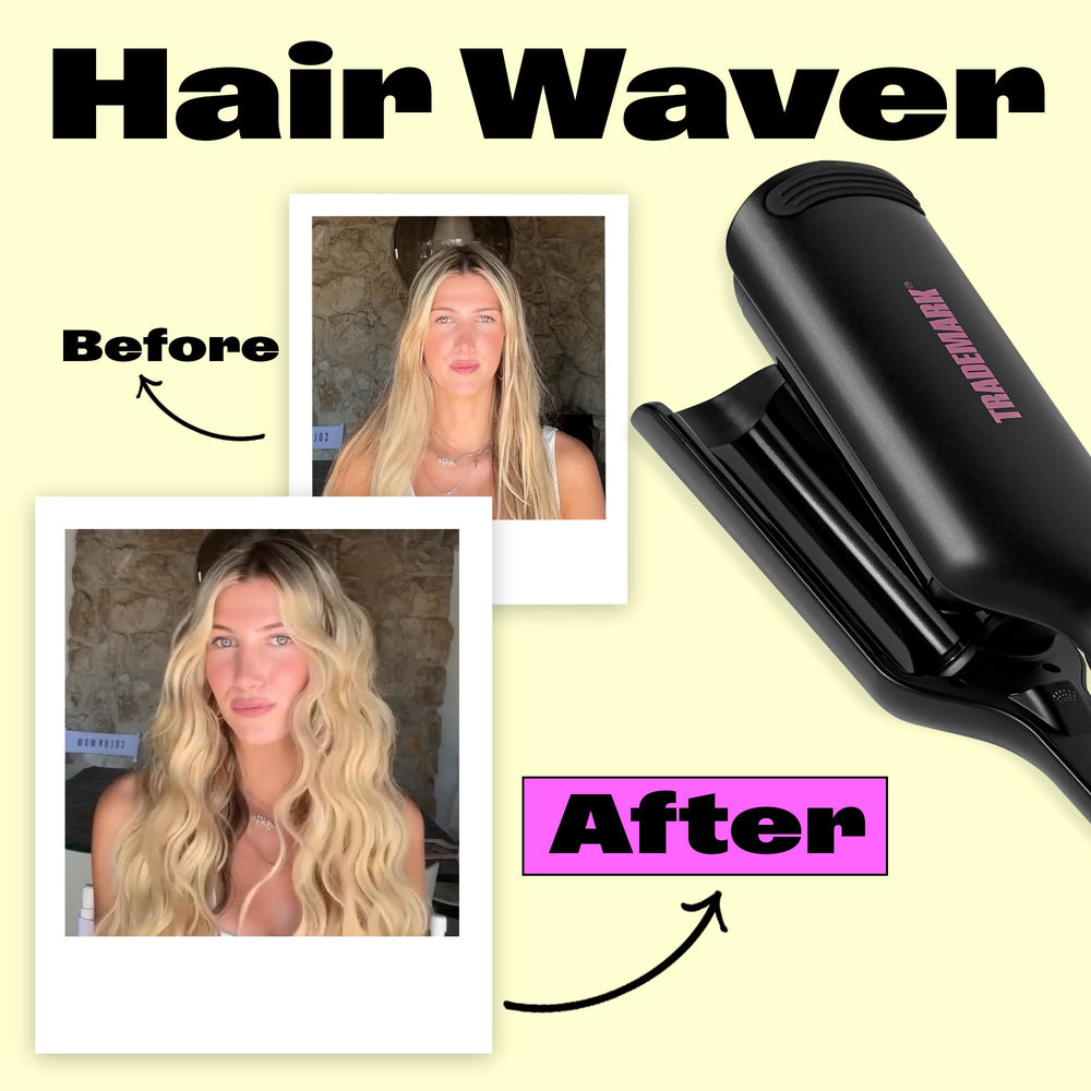 Babe Waves X matte black waver as a stylish styling tool
