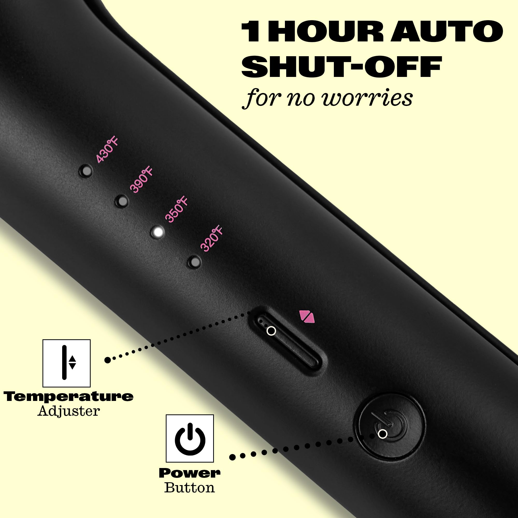 Babe Waves X tourmaline plates deliver smooth heat and frizz reduction