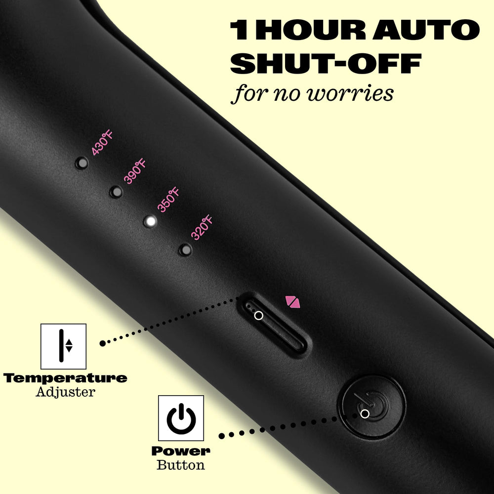 Babe Waves X tourmaline plates deliver smooth heat and frizz reduction