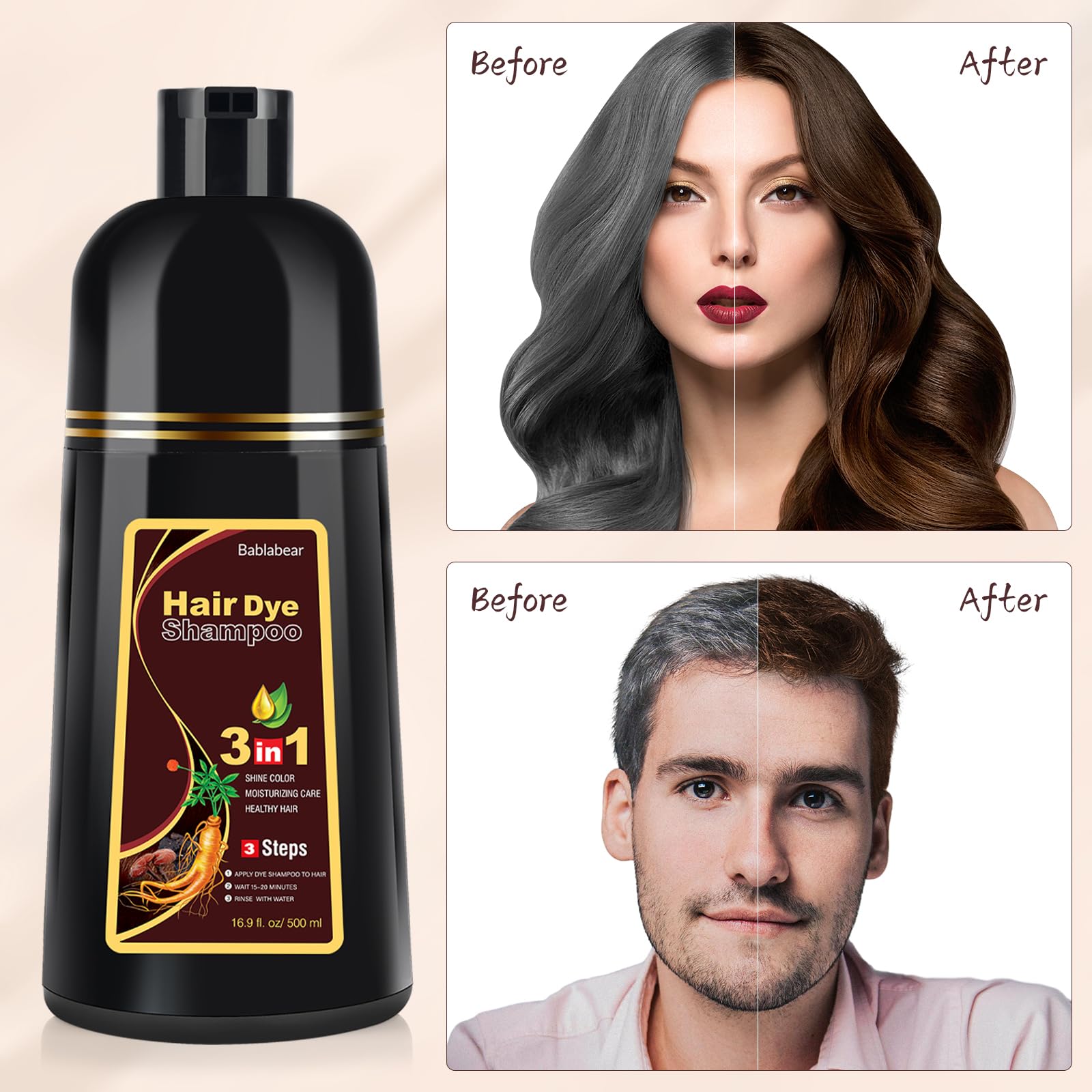 Bablabear ingredients argan olive turmeric for smoother hair