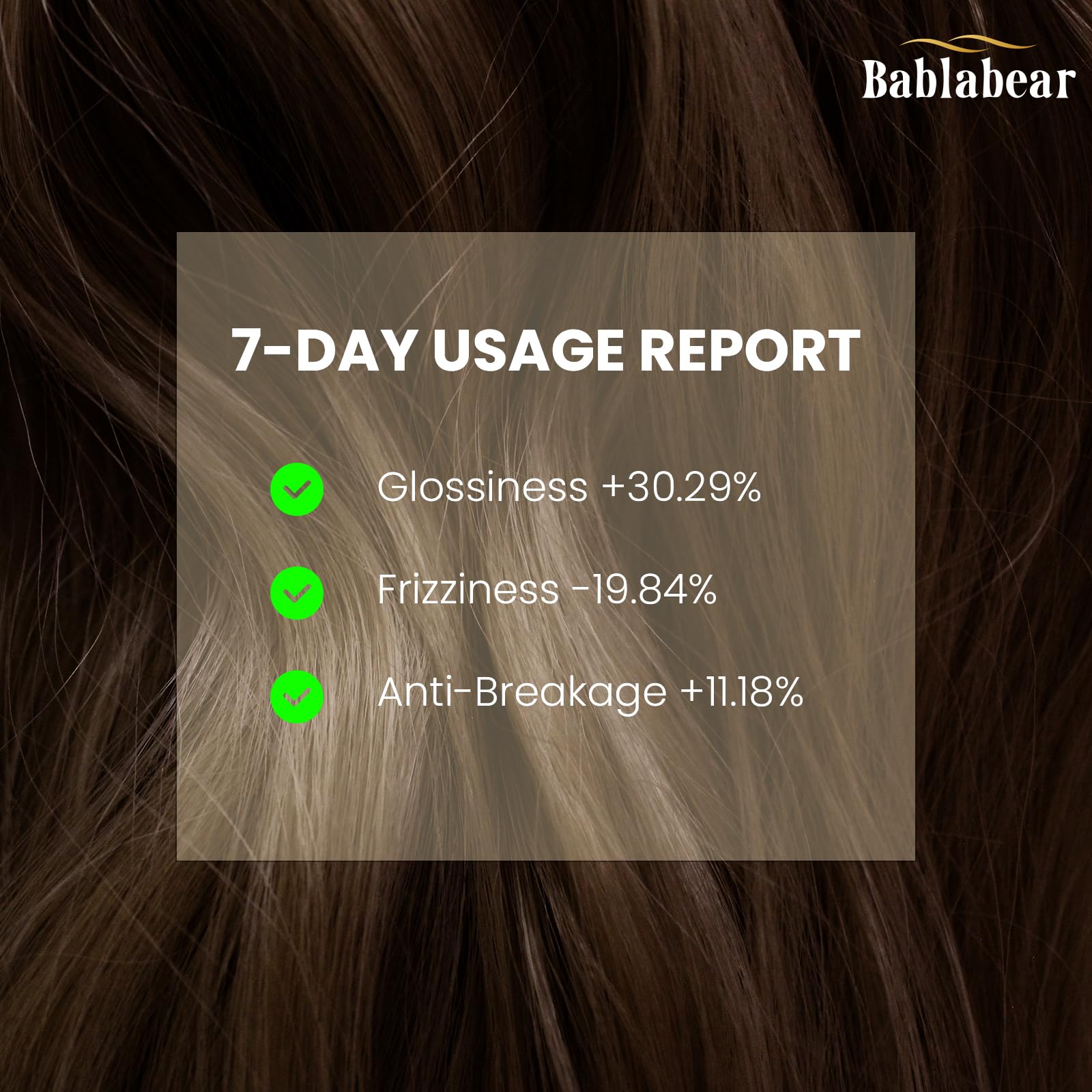 Bablabear Hair Oil application on wet hair promotes smoothness and detangling.