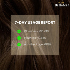 Bablabear Hair Oil application on wet hair promotes smoothness and detangling.