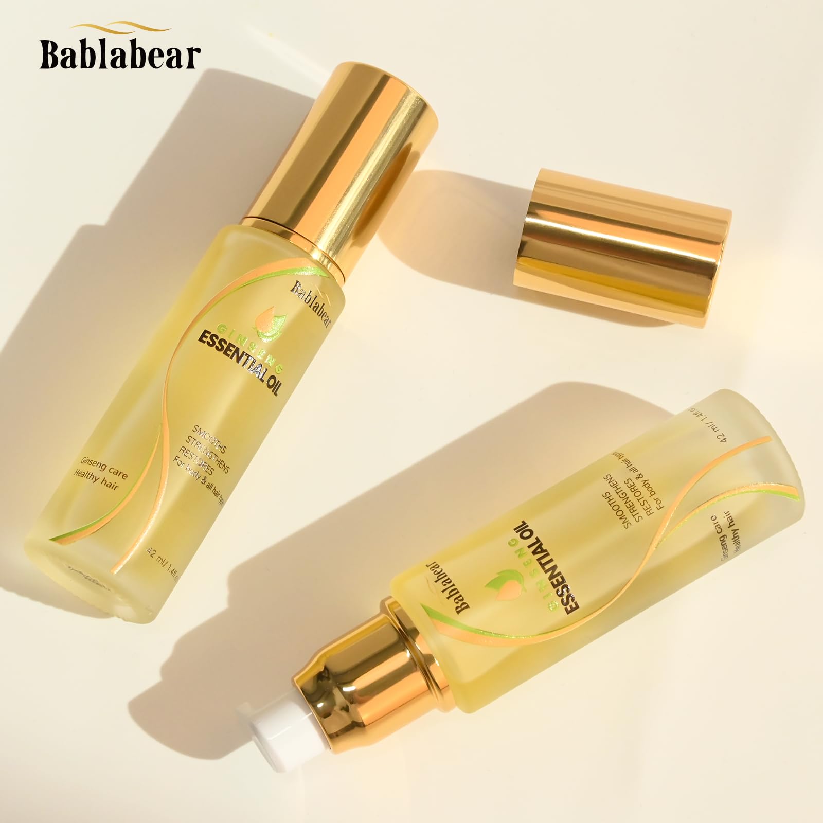 Bablabear Hair Oil heat-protection helps guard hair during styling sessions.