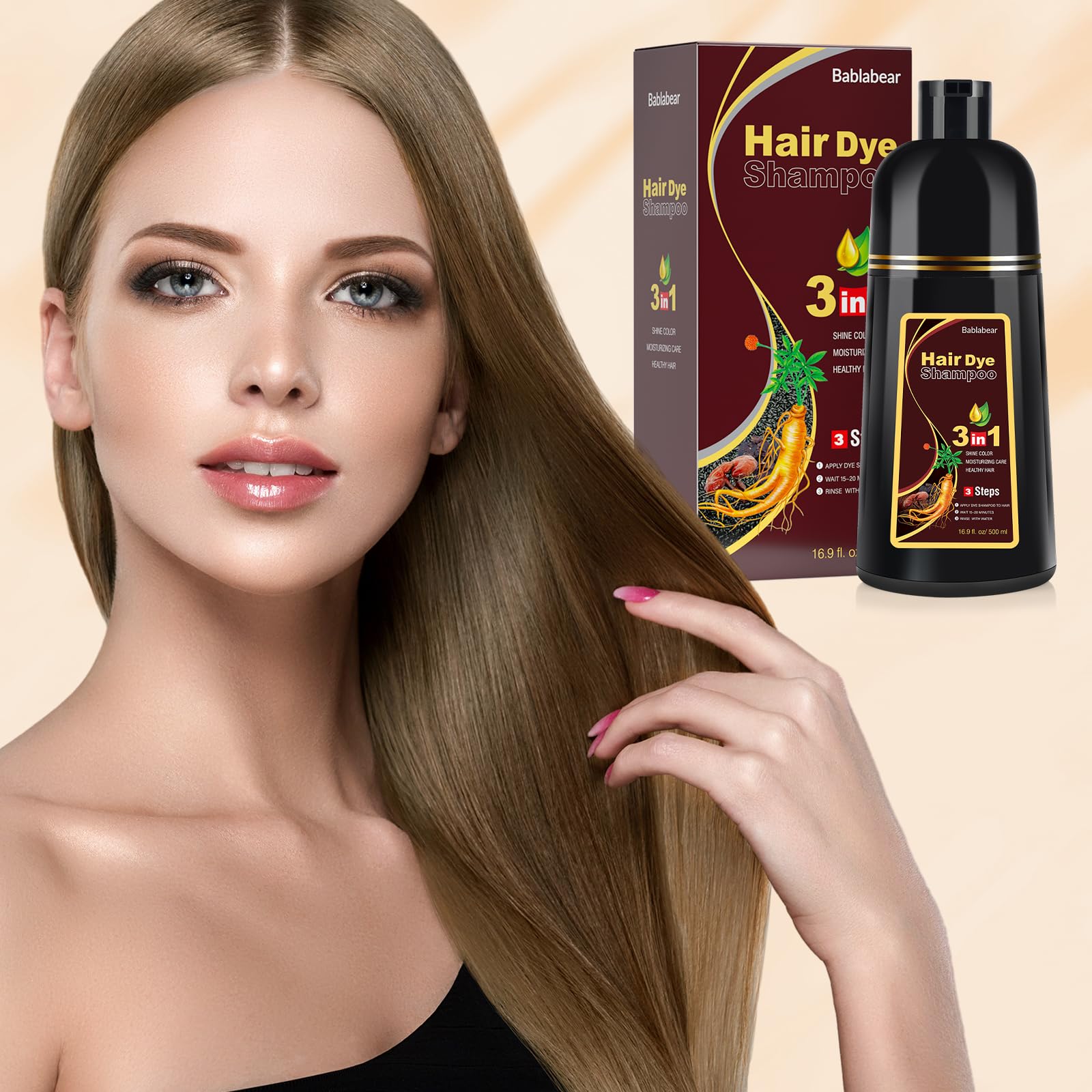 Bablabear long-lasting color shine across all hair types.