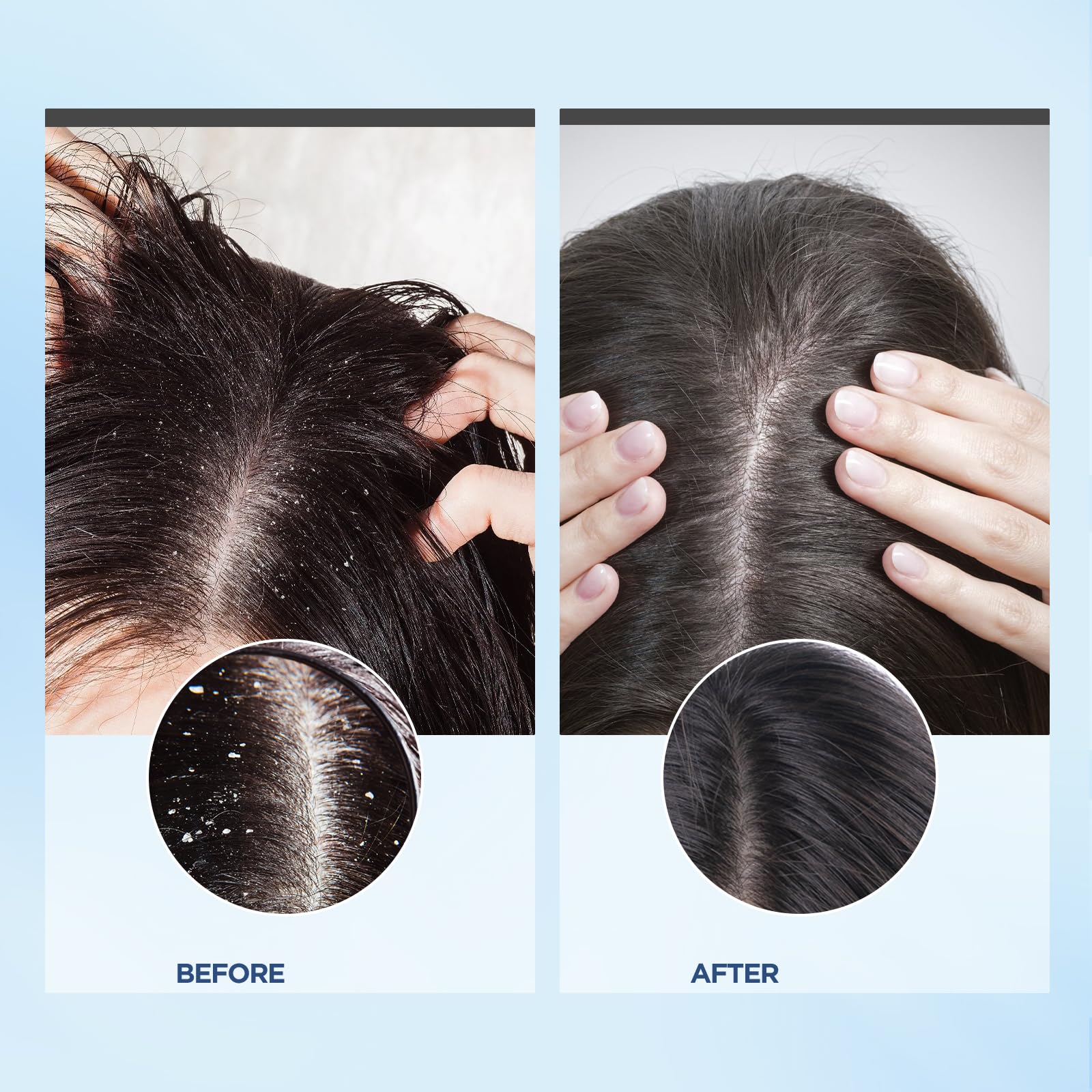 Bablabear exfoliator with coconut oil close-up emphasizes nourishing hydration for hair.