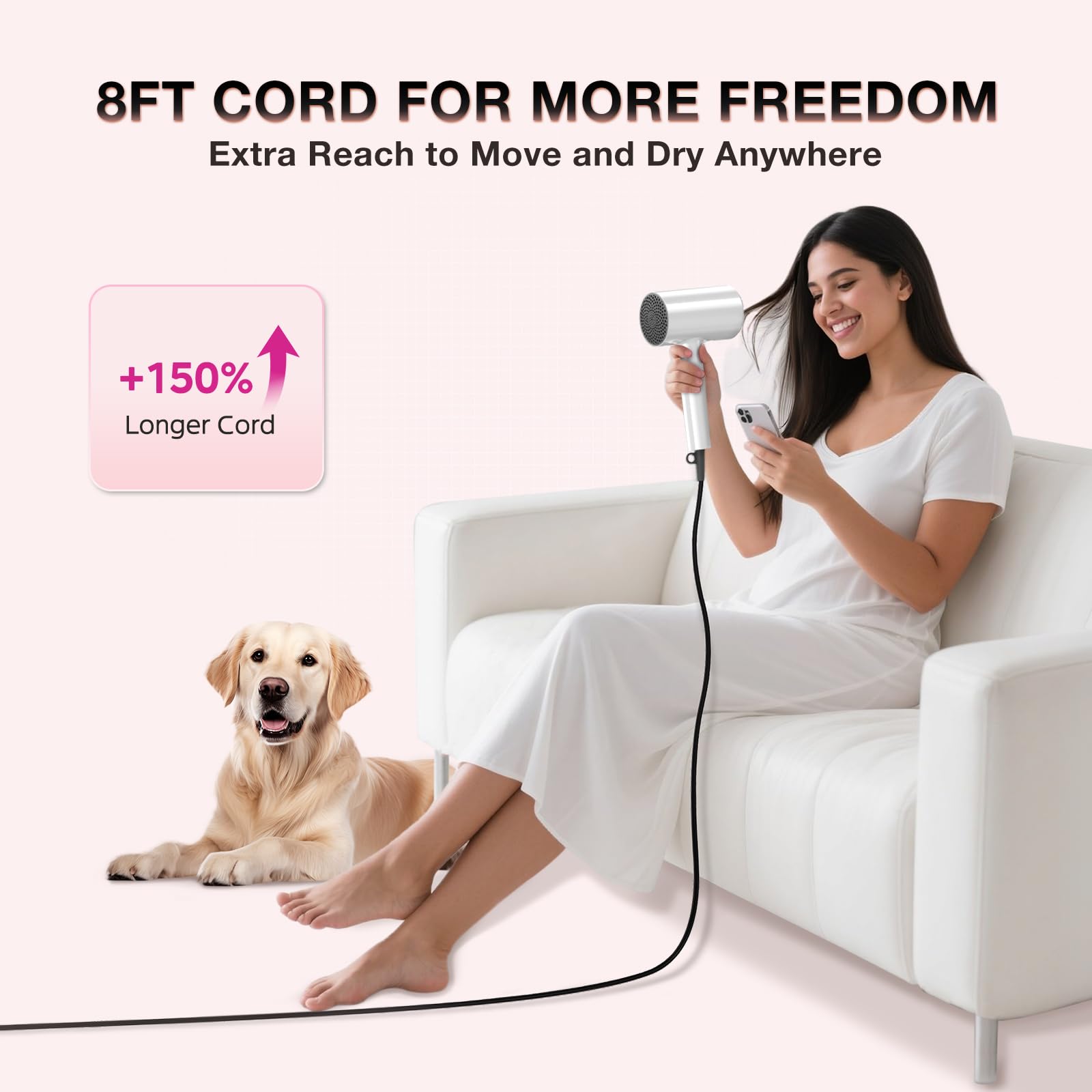 BABONIR low EMF technology reduces radiation during home styling