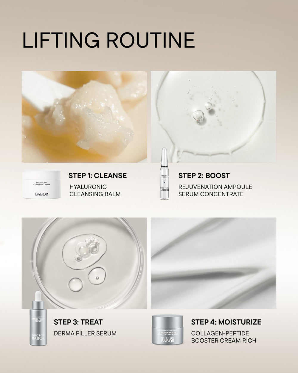 BABOR Collagen Face Cream bio-gen-extract image implies innovative plant-derived support