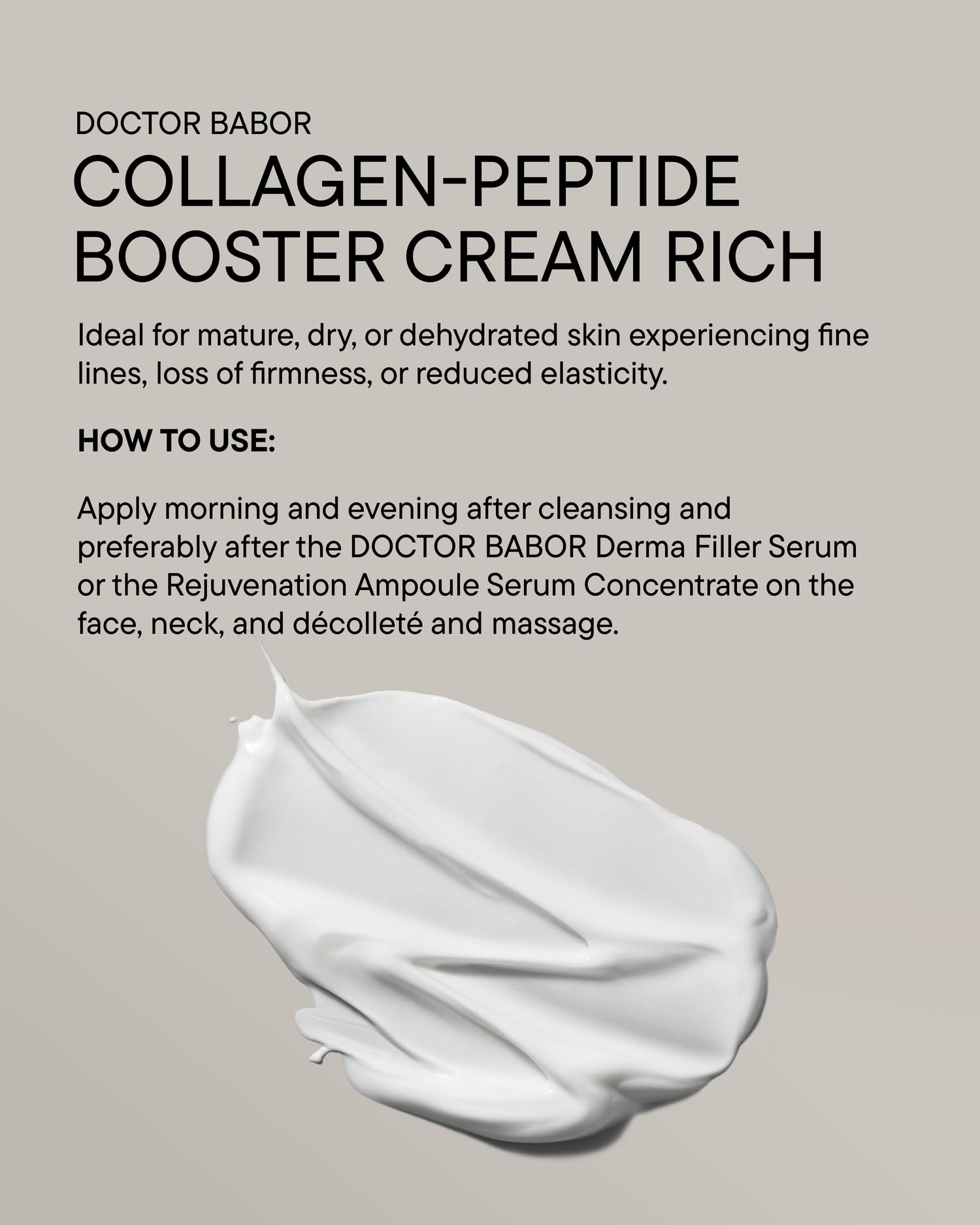 BABOR Collagen Face Cream neck-decollete-application jar shows extended care beyond the face