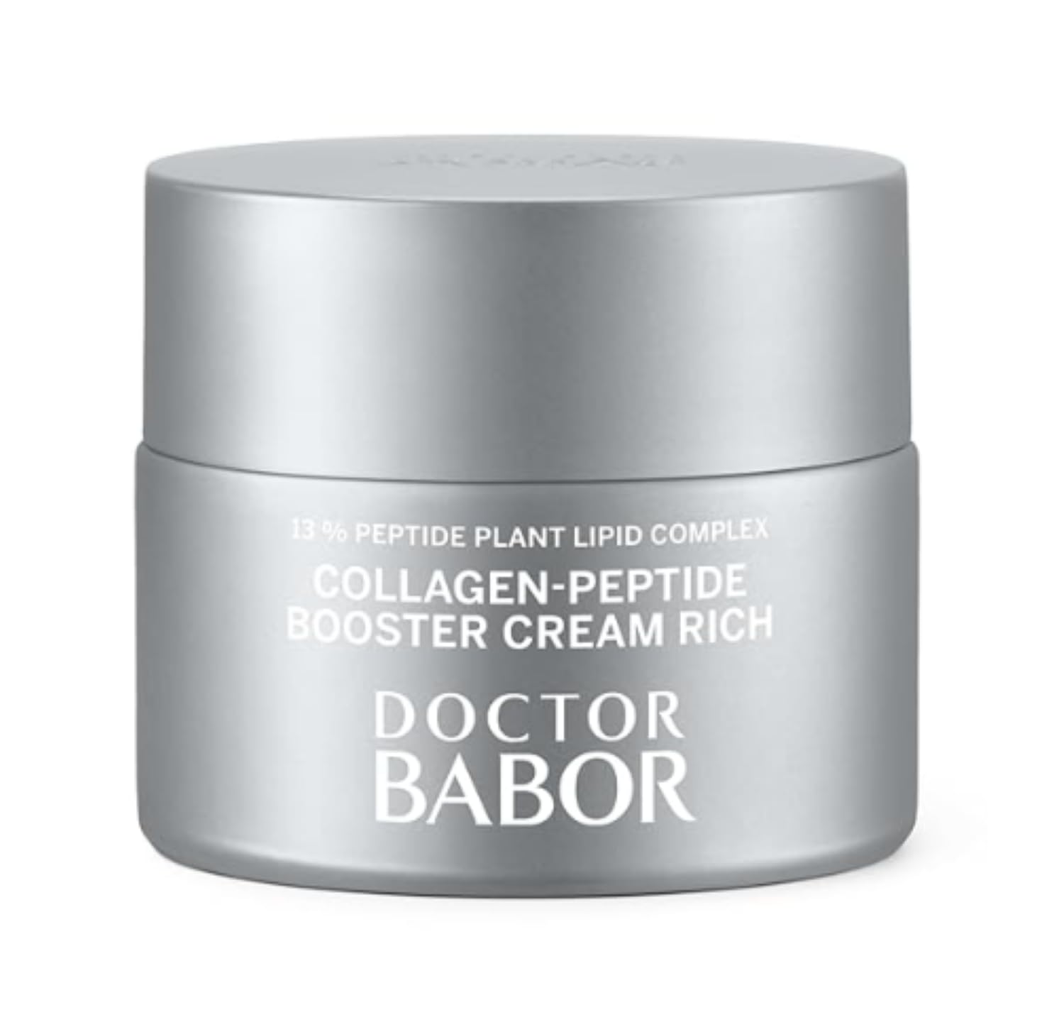 BABOR Collagen Face Cream tube close-up shows hydration with hyaluronic acid for lasting moisture